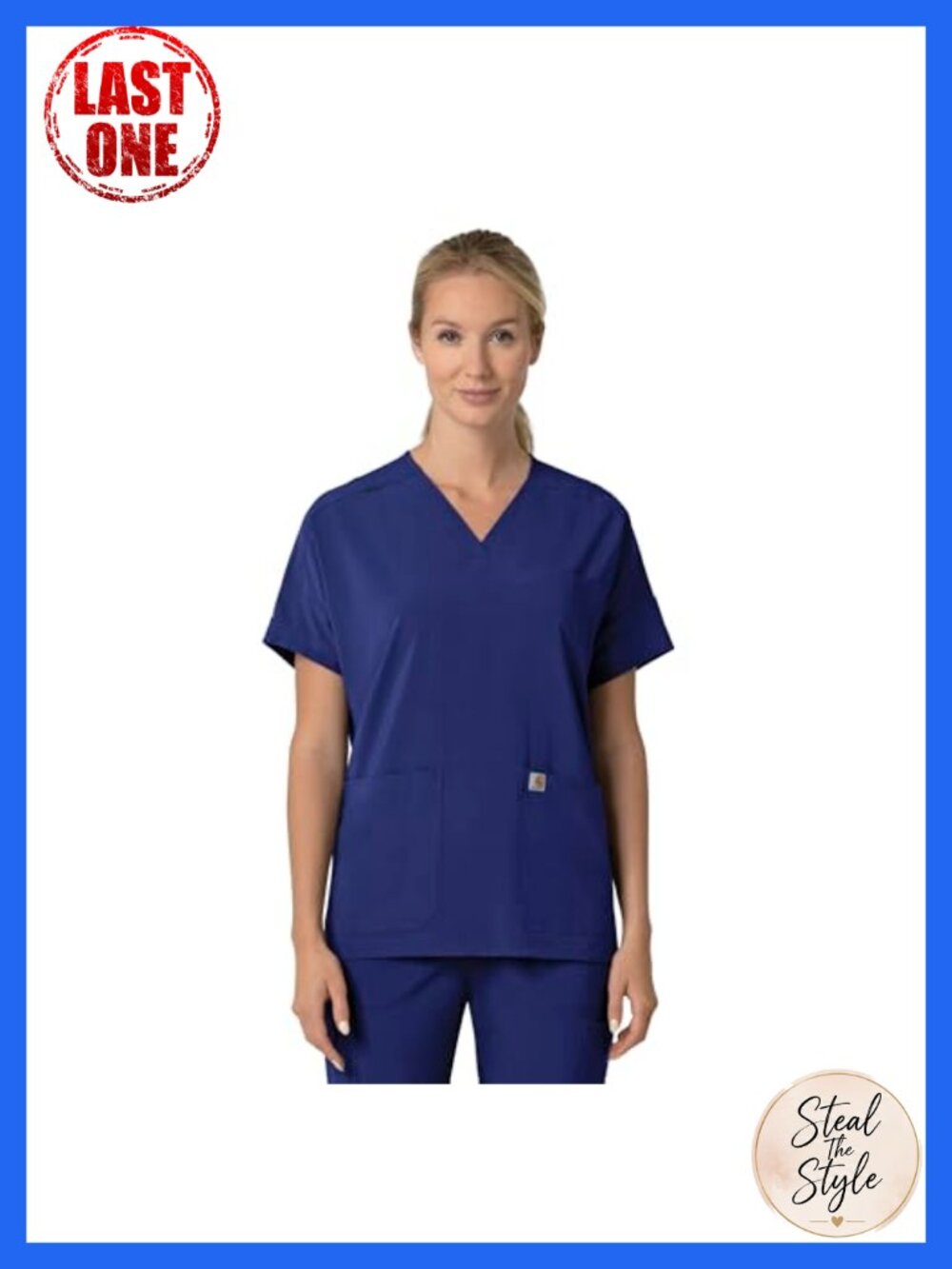 Carhartt Force Cross-Flex Oversized V-Neck Scrub Top Medical Workwear